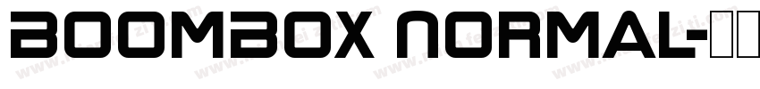 BoomBox Normal字体转换